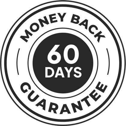 IronPulseX 60-day money-back guarantee badge